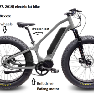 2018 Republic of China FAT BIKE ELECTRIC Silver, gray or bare metal