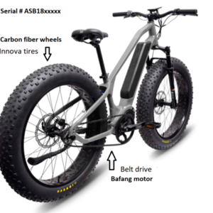 2018 Republic of China FAT BIKE ELECTRIC Silver, gray or bare metal