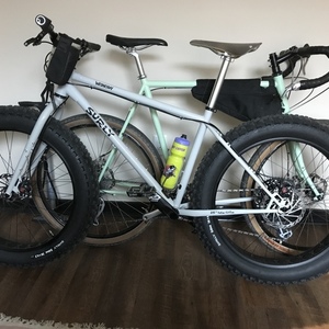 2019 Surly Wednesday - fat bike Silver, gray or bare metal