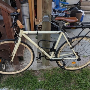 Critical Cycles Single Speed White, Yellow or Gold, and Stickers tape or other cover-up