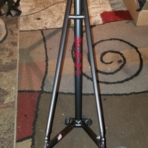 Raleigh Silver, gray or bare metal and Red