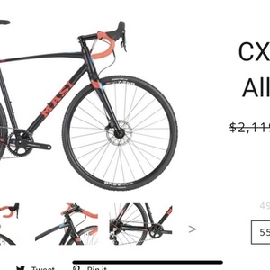 2018 Masi CX Expert Black, Red, and Red