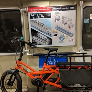 2018 Tern GSD cargo bike (rear storage) Orange