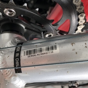 2018 Raleigh Merit 2 Silver, gray or bare metal and Red