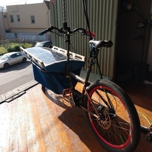 2019 Custom Built Solar Cargo Bike Blue