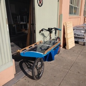 2019 Custom Built Solar Cargo Bike Blue