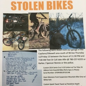 2016 Santa Cruz V-10 Black and Red