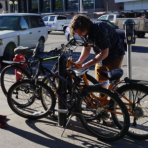 2015 Trek 820 Black, Red, and White