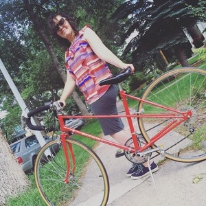 Nishiki Older model, had a vintage japanese spedometer Red