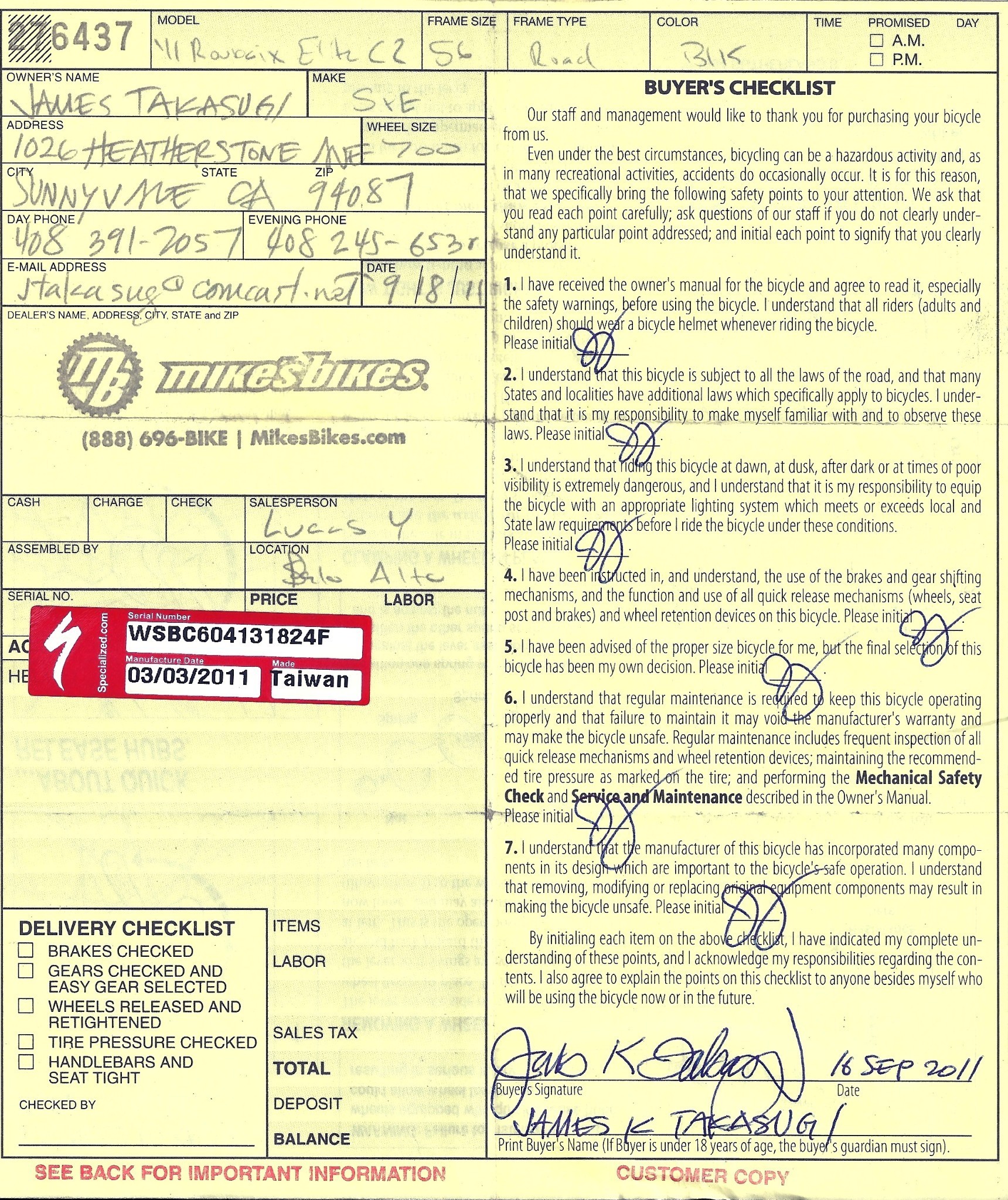 specialized roubaix sl2 2011