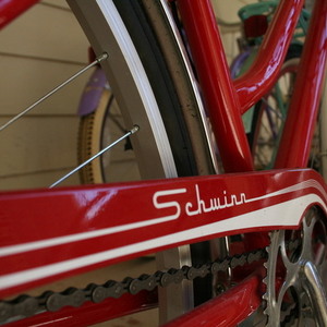 Schwinn Steel 16" rigid hybrid Red and White
