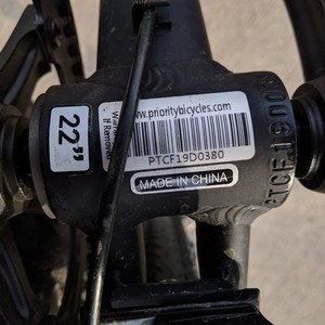 2019 Priority Bicycles CLASSIC PLUS - GOTHAM EDITION Black