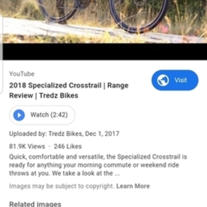 2018 Specialized Crosstrail Blue