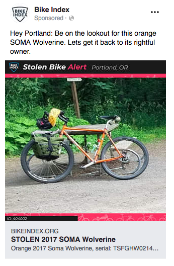 how to find a stolen bike