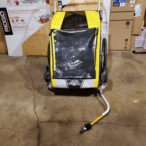 2003 Chariot Cougar2 bike trailer Yellow or Gold and Blue