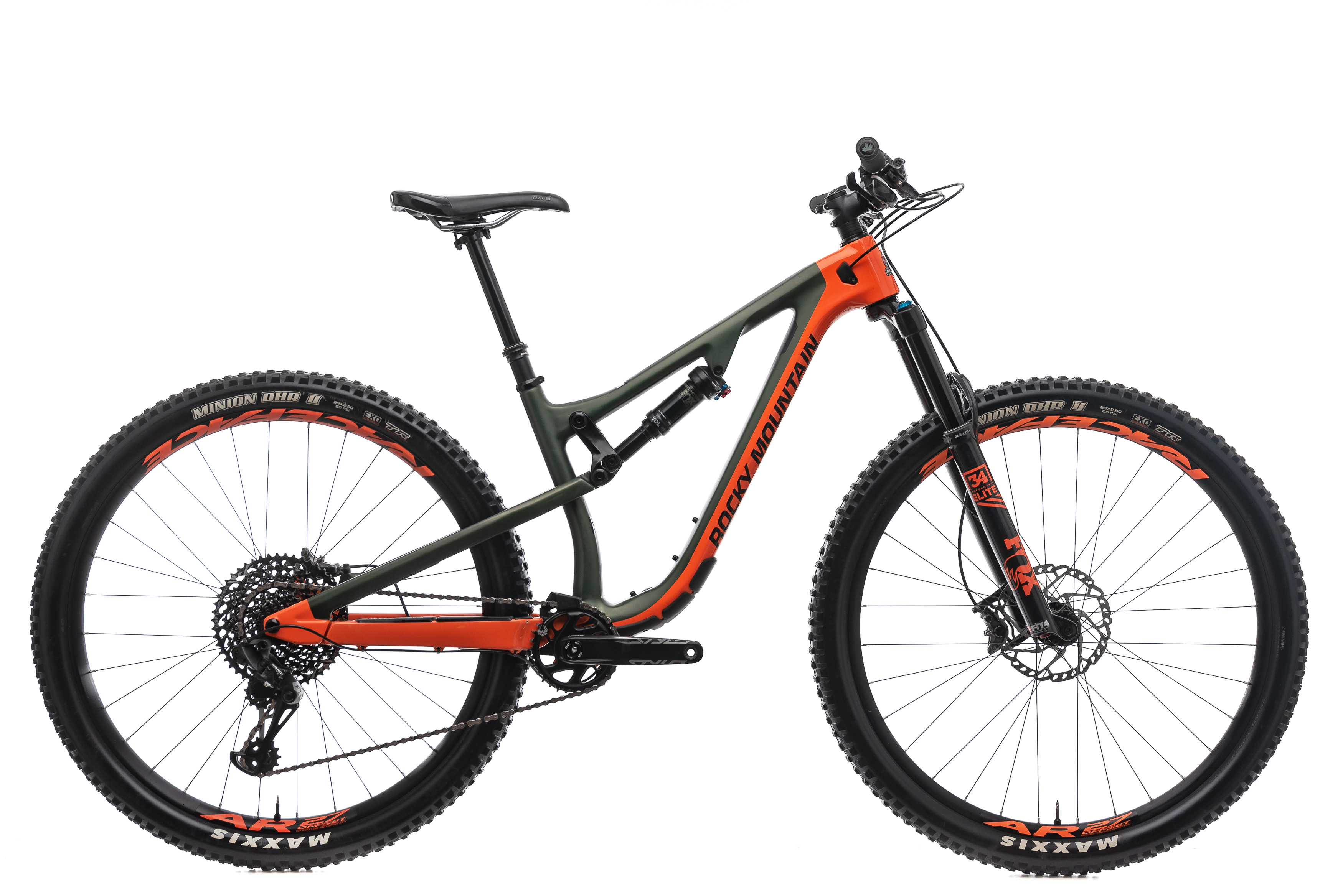 orange rocky mountain bike