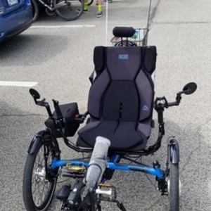 2019 ICE Trikes Recumbent Adventure Heavy Duty Full Suspension Schimano Steps 8000 recumbent Blue