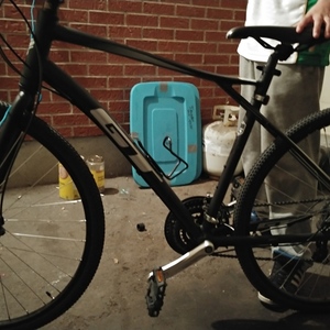 GT Bicycles Black and Silver, gray or bare metal