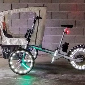 2018 Taga cargo bike (front storage) Silver, gray or bare metal