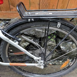 2008 Trek 4300 Orange and Silver, gray or bare metal