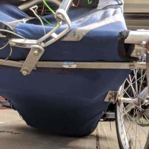 Trek Single bike trailer Green, Blue, and Yellow or Gold