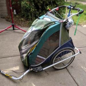 Trek Single bike trailer Green, Blue, and Yellow or Gold