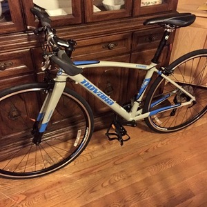 2016 Novara carbon strada 3fb Silver, gray or bare metal and Blue