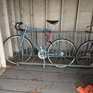 1976 Raleigh Super Grand Prix  Blue and Stickers tape or other cover-up
