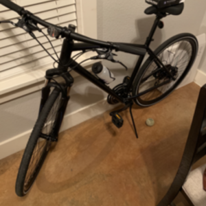 2018 Specialized Crosstrail Hybrid, Men’s Medium/Large Black and Silver, gray or bare metal