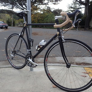2014 I made the bike custom myelf Custom steel road bike very tall  Black