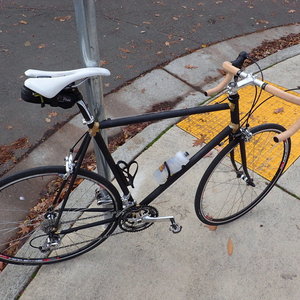 2014 I made the bike custom myelf Custom steel road bike very tall  Black