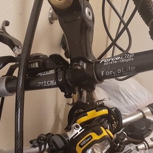 Specialized Hardrock A1 Comp FS Black, Red, and Silver, gray or bare metal