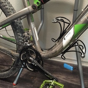 Trek Rumblefish Elite Silver, gray or bare metal, Green, and White