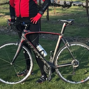 2015 Kuota Kryon Black, Silver, gray or bare metal, and Red