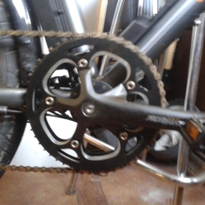 2019 Rad Power Bikes RadCity 19" tall bike Silver, gray or bare metal