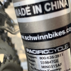 Schwinn Silver, gray or bare metal
