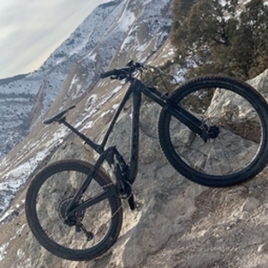 2020 Trek Top Fuel 9.8 Black and Silver, gray or bare metal
