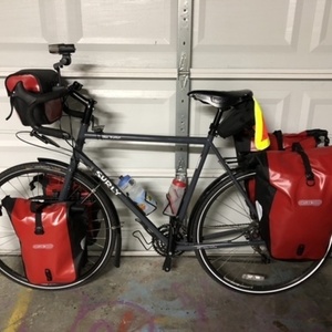 2018 Surly Disc Trucker Silver, gray or bare metal