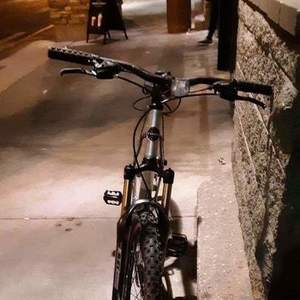 2008 Trek 4300 Disc Black and Silver, gray or bare metal