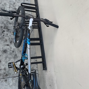 2015 Trek X-Caliber 8 Black, Blue, and Silver, gray or bare metal