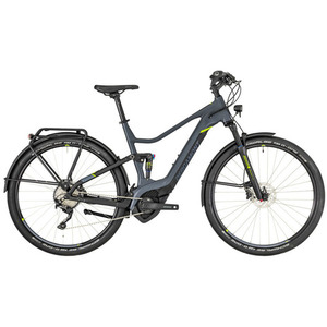 2019 Bergamont E-Helix FS Expert EQ 2019 Silver, gray or bare metal and Green