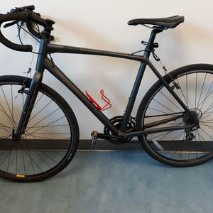2013 Specialized Tricross Triple Silver, gray or bare metal and Yellow or Gold