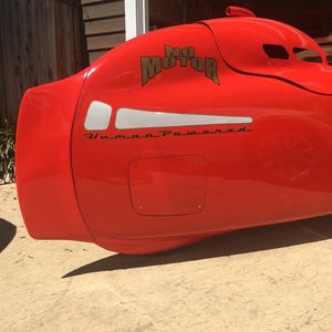 2016 IntercityBike No Frame - monocoque velomobile recumbent Red