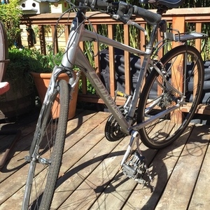 2010 Cannondale hybrid Silver or Gray