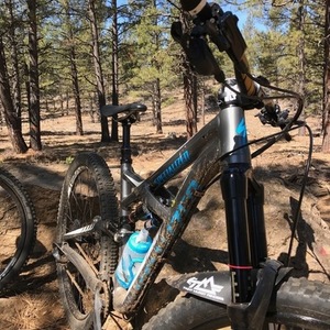 2015 Specialized Enduro Comp Silver, gray or bare metal and Teal