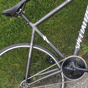 2006 Specialized langster Silver, gray or bare metal and Black