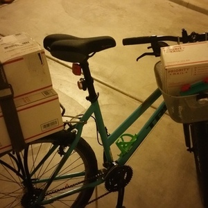 2016 Trek cargo bike (rear storage) Blue