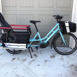 2020 Xtracycle Edgerunner eSwoop cargo bike (rear storage) Teal