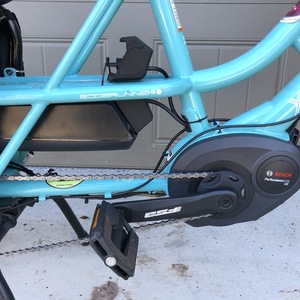 2020 Xtracycle Edgerunner eSwoop cargo bike (rear storage) Teal