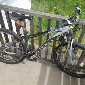 Specialized HR XC Black and Silver, gray or bare metal